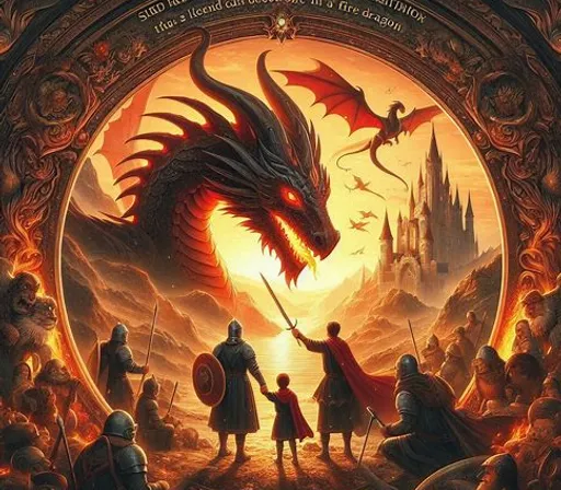 a movie poster with a dragon on it