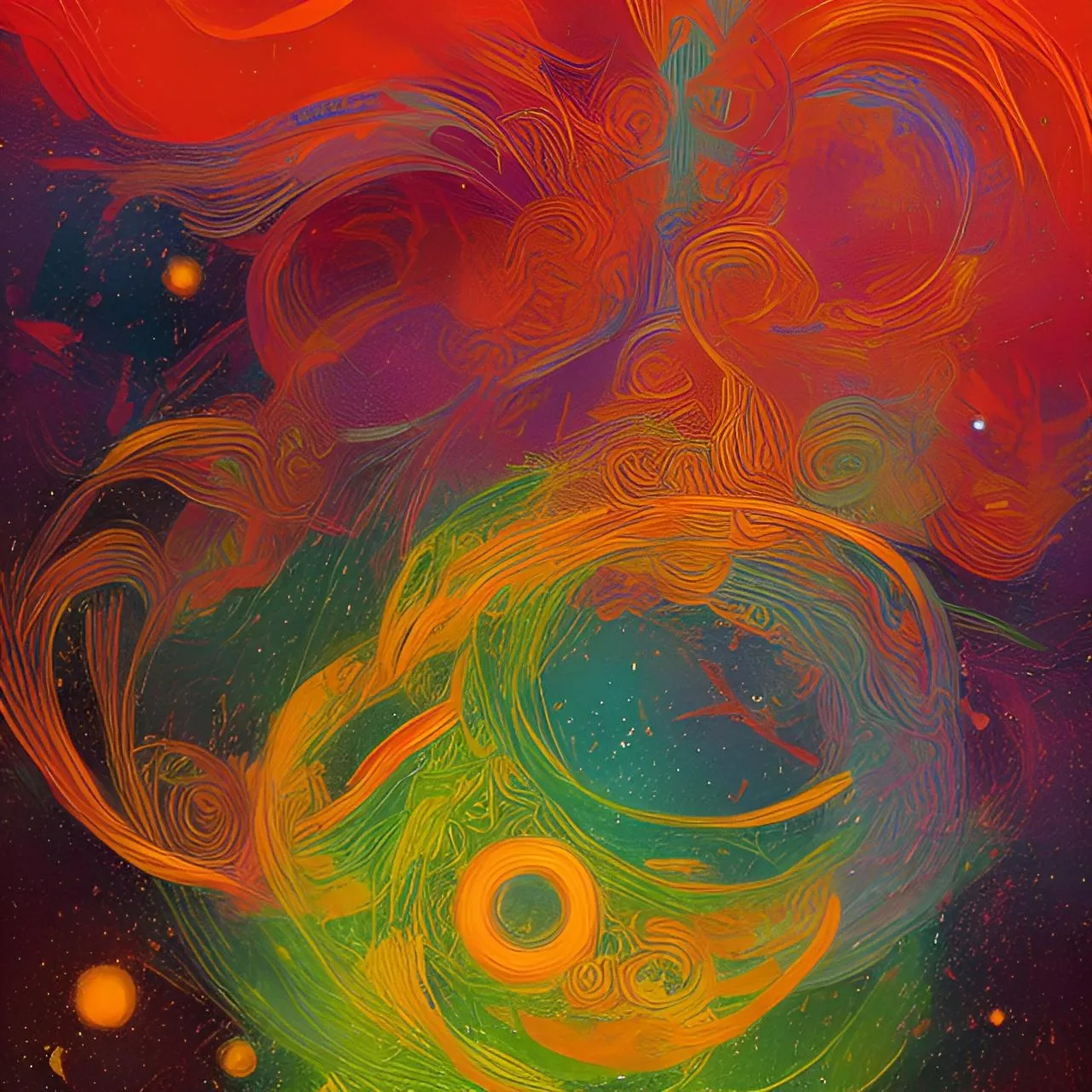 a digital painting of an abstract design