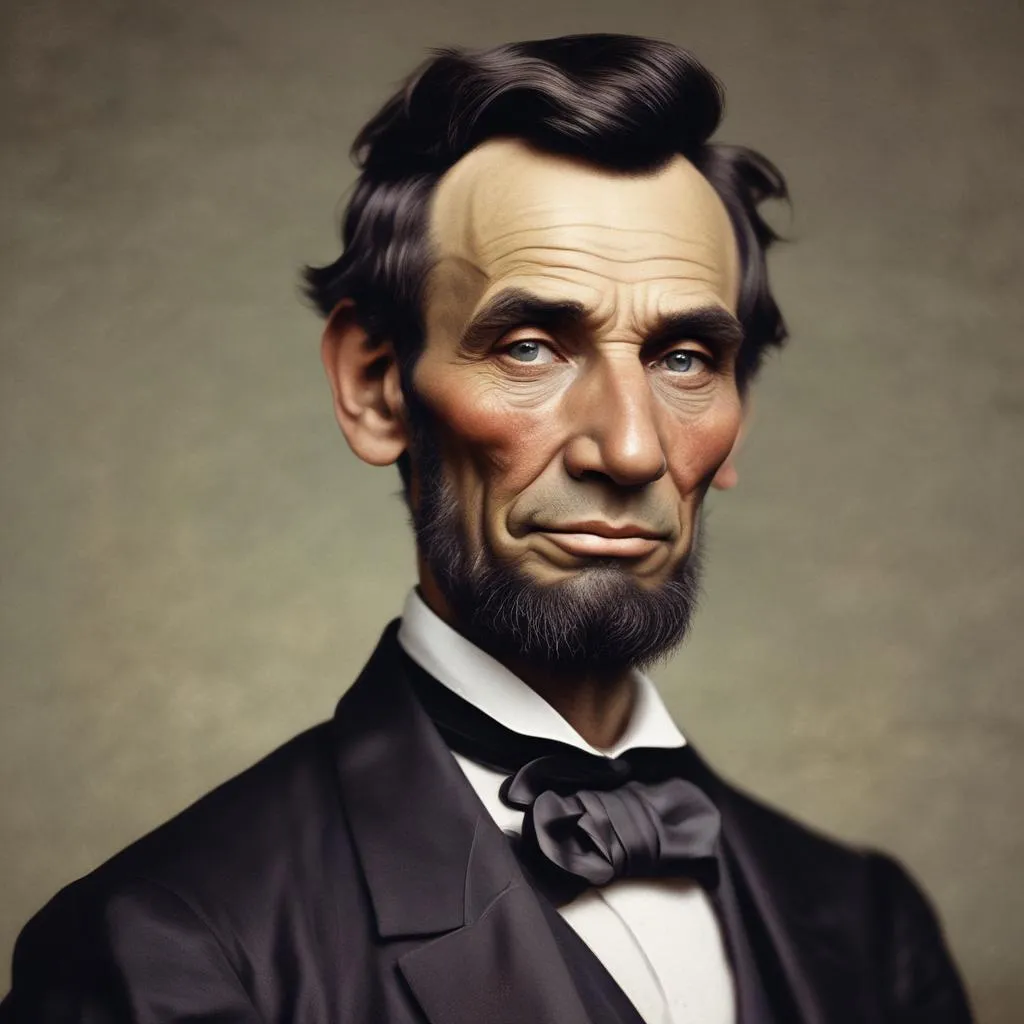 a portrait of abraham lincoln