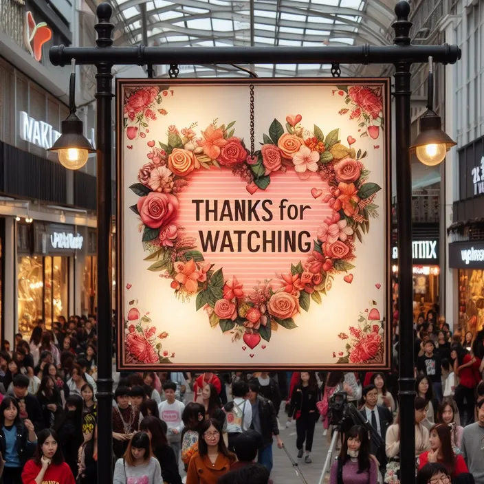 a crowd of people walking around a mall