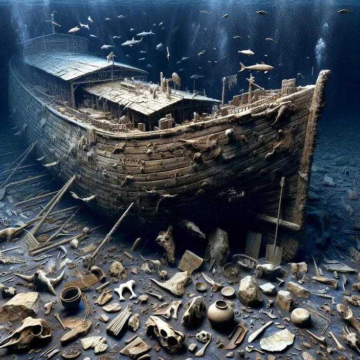 She could also see signs of animal bones, pottery, and metal tools scattered around the ship. She was speechless. She had found it. She had found Noah's ark.