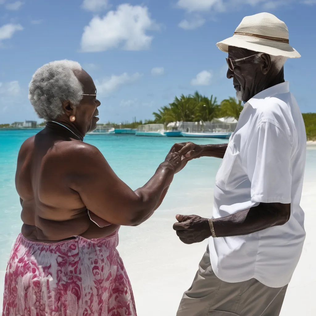 a man and a woman dancing on a beach