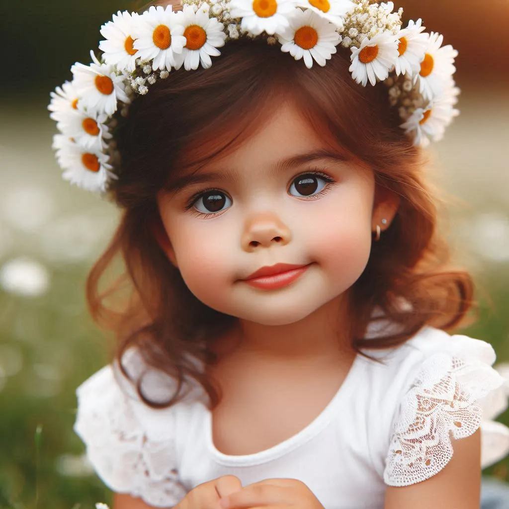 flower, eyebrow, white, petal, plant, happy, flash photography, smile, headgear, pink