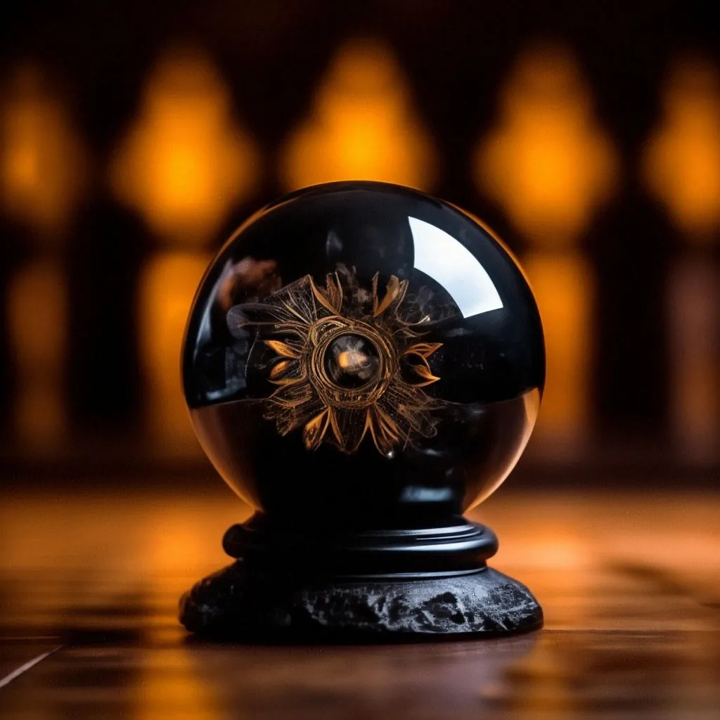 a snow globe sitting on top of a wooden table