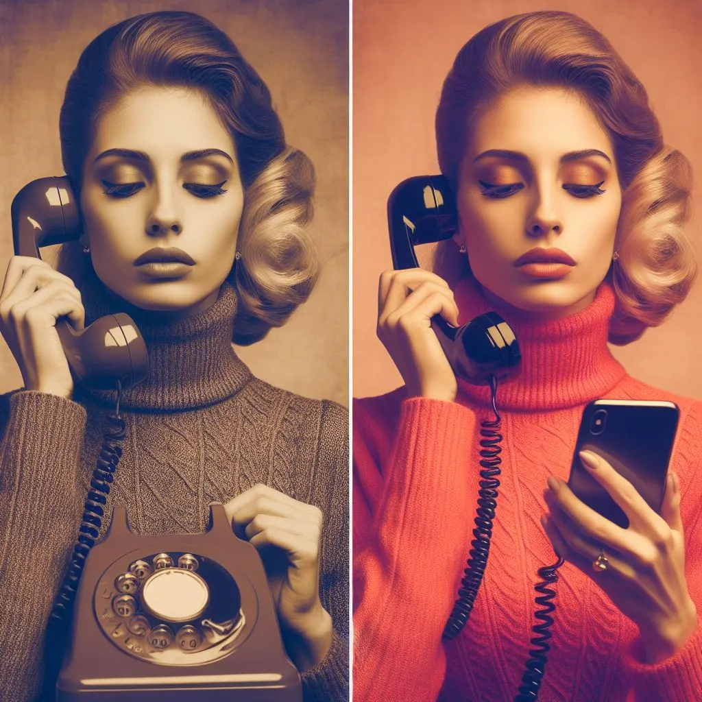 a woman holding a phone to her ear and talking on the phone