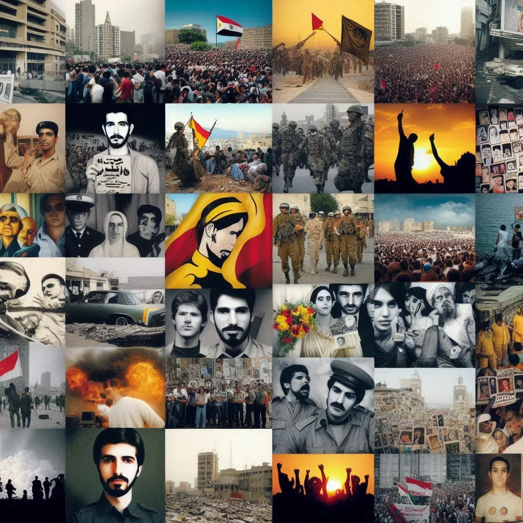 montage of photos and videos honoring the memory of activists and victims who have lost their lives in the struggle.