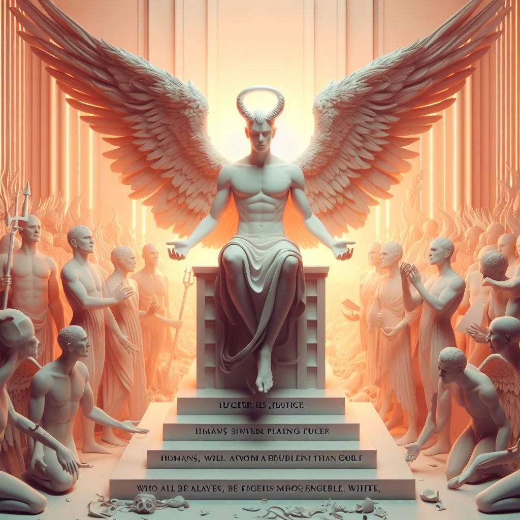 a statue of a man surrounded by angels