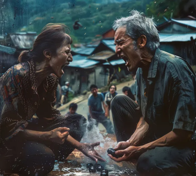 a man and a woman sitting next to each other