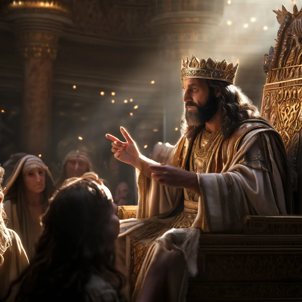 a man in a crown is sitting on a throne