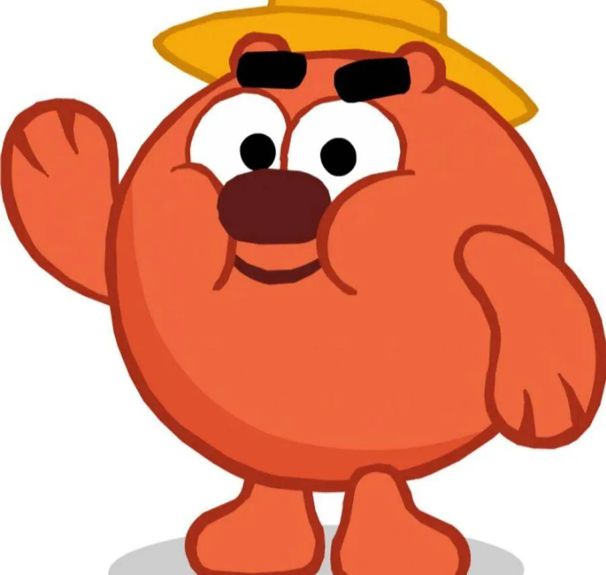 a cartoon character wearing a hat and sunglasses