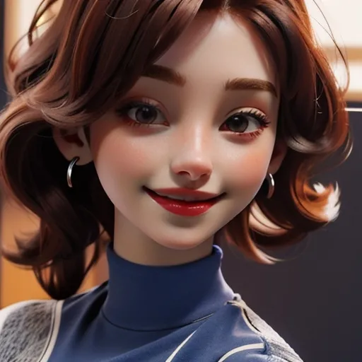 a close up of a doll wearing a blue dress