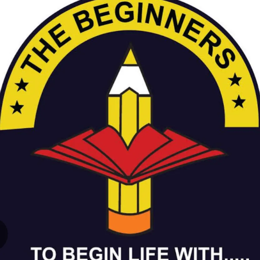 the logo for the beginners to begin life with upscale the video 