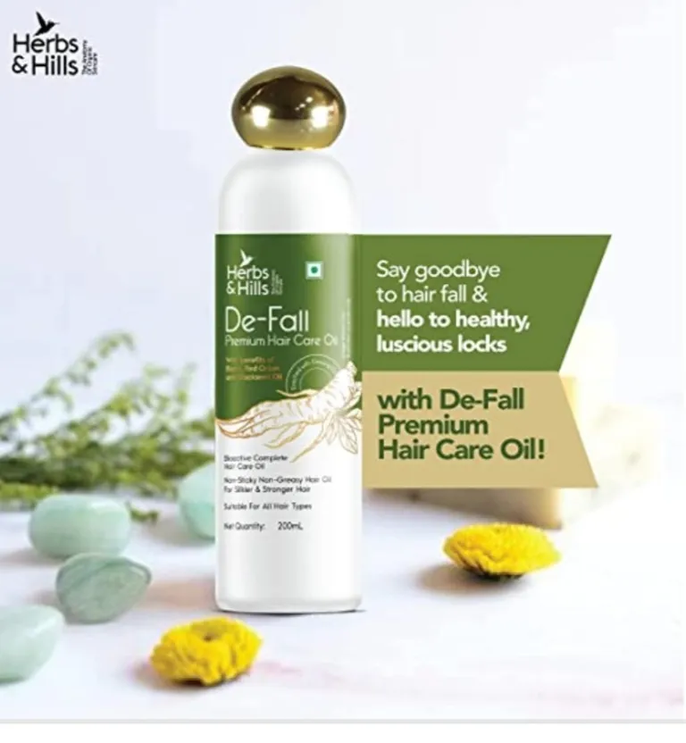 De-fall premium hair fall organic oil