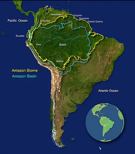 a map of the americas with a blue background connect all lines