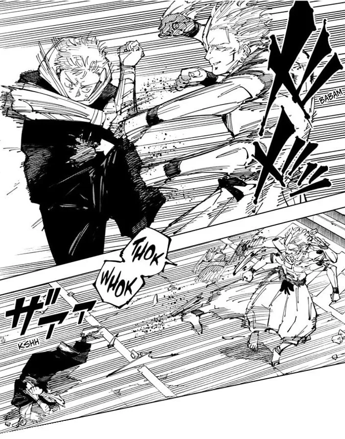 manga fight scene