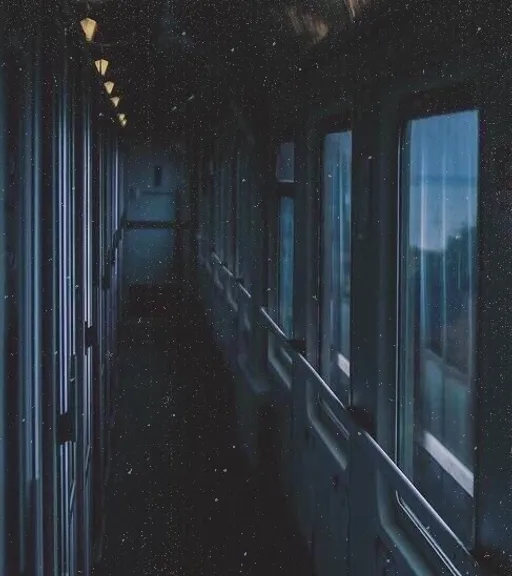 an empty train car with the lights on