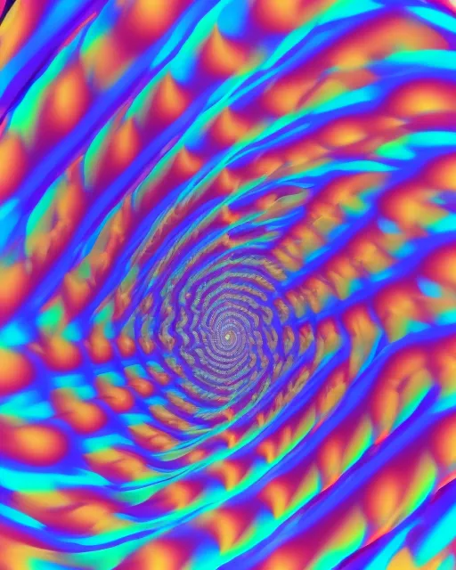 an abstract image of a colorful spiral design