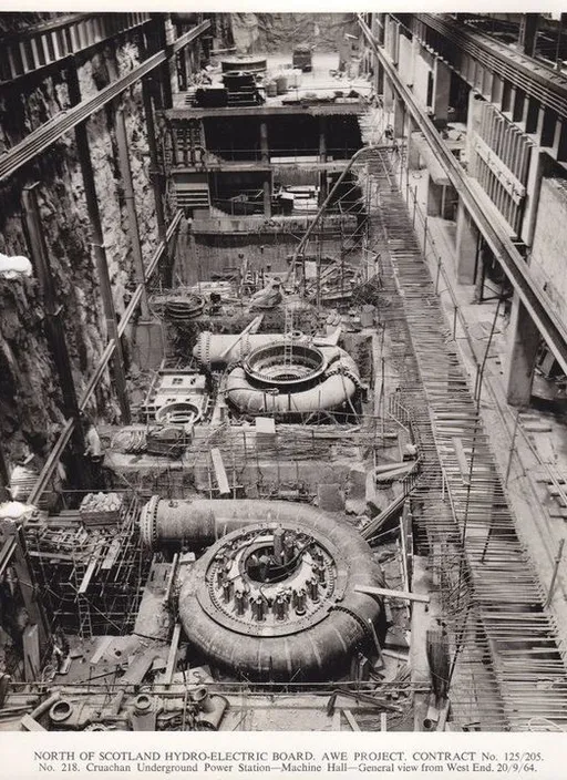 a black and white photo of a construction site