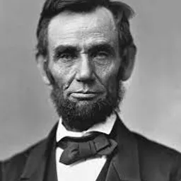 Abraham Lincoln Looking Confident, Strong and Dark