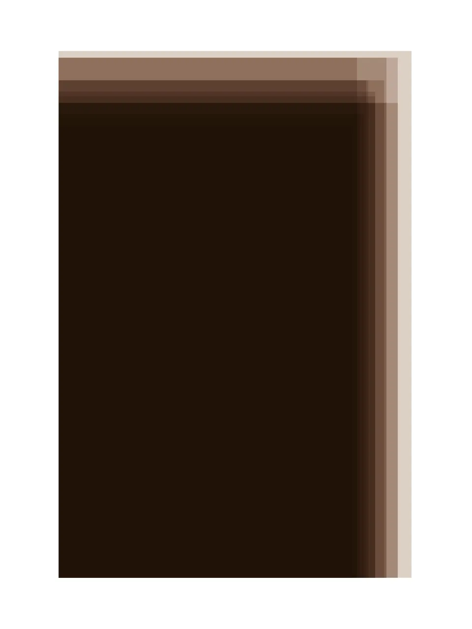 brown layers floating on a white background