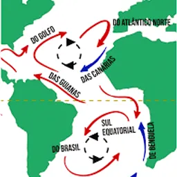 a map with arrows pointing to different locations