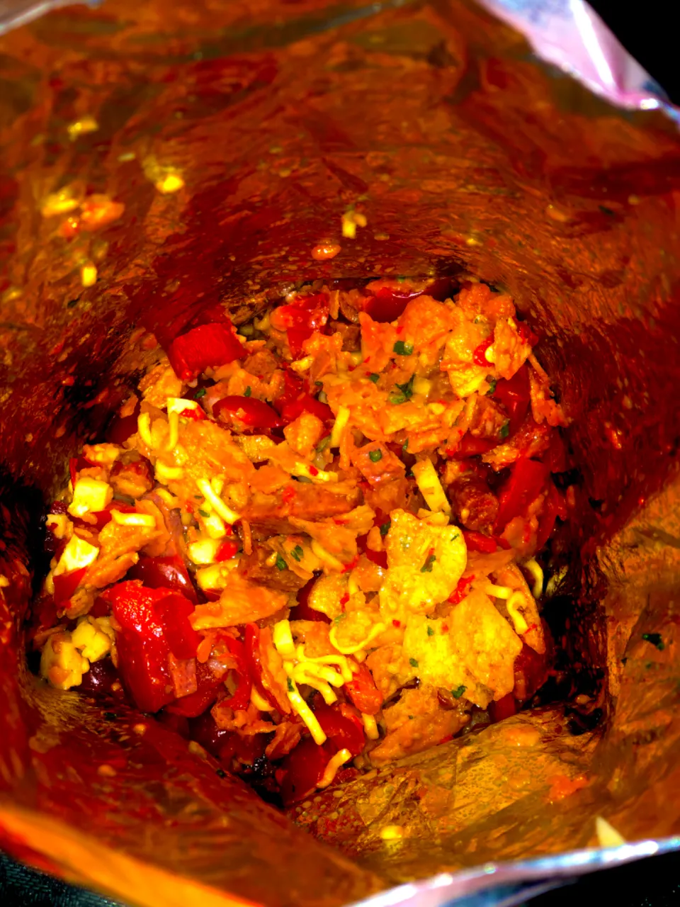 a close up of a bowl filled with food