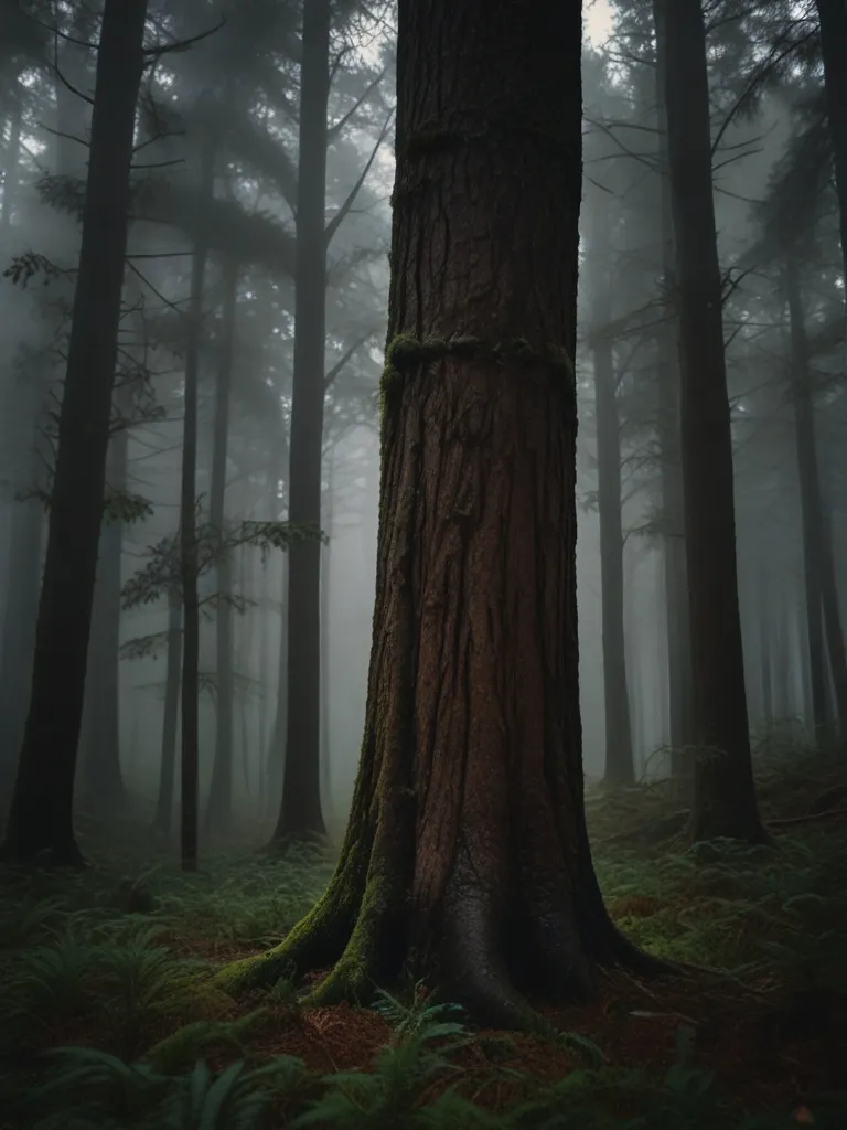 plant, natural landscape, wood, terrestrial plant, tree, trunk, atmospheric phenomenon, deciduous, tints and shades, grass