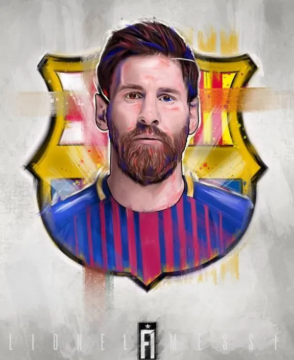 Messi with a beard make him look like a real messi