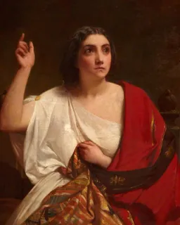 deborah woman in a red and white dress