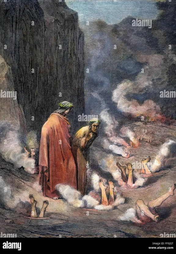 a painting of a man standing in front of a group of people in a cave