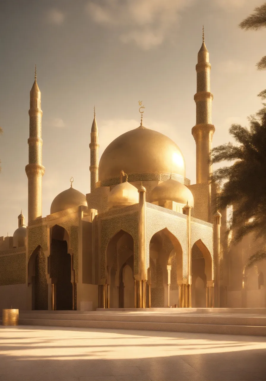 a large white building with a gold dome