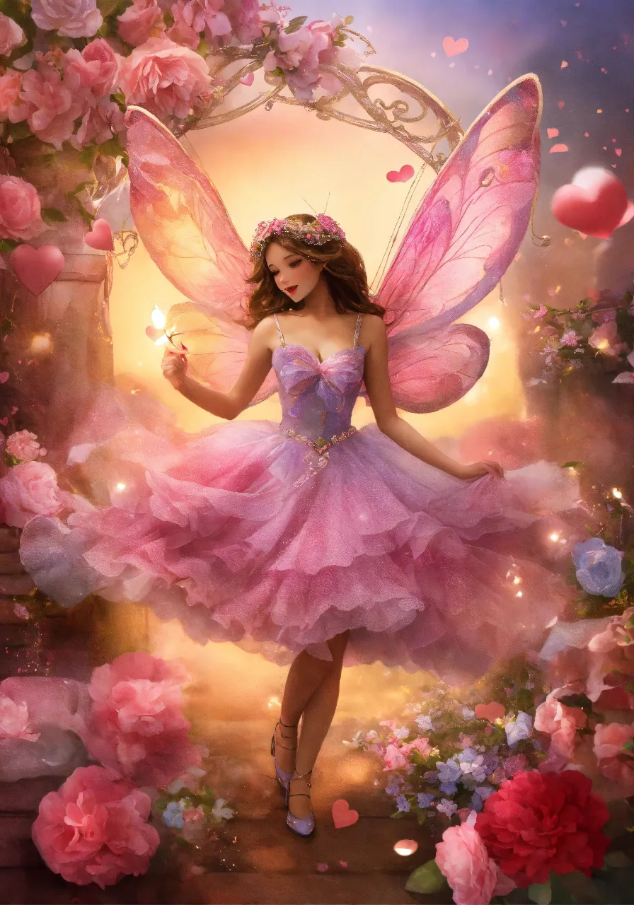 a girl dressed as a fairy holding a candle