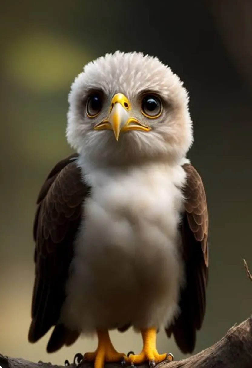 a white and brown bird sitting on top of a tree branch