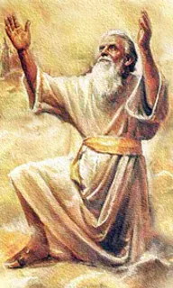 enoch from the bible with a white beard