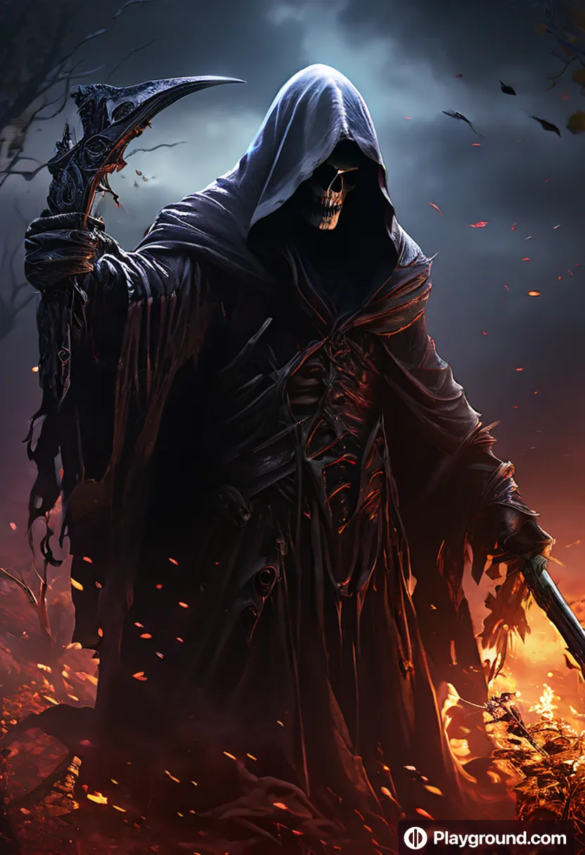 a man in a hooded outfit holding a knife