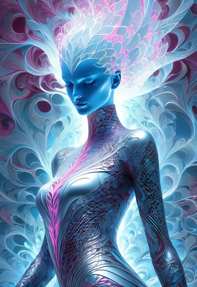 light, organism, art, cg artwork, electric blue, magenta, graphics, pattern, visual arts, fictional character