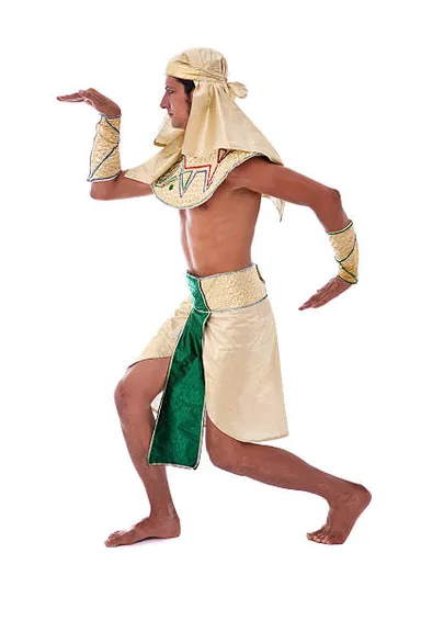 a man dressed in a costume is dancing