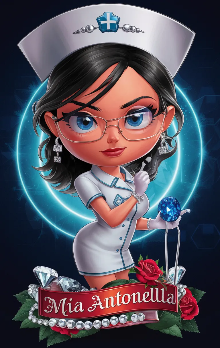 a cartoon character wearing a nurse's uniform