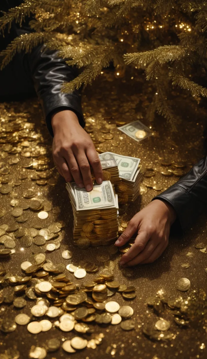 a person putting money in a jar on a table