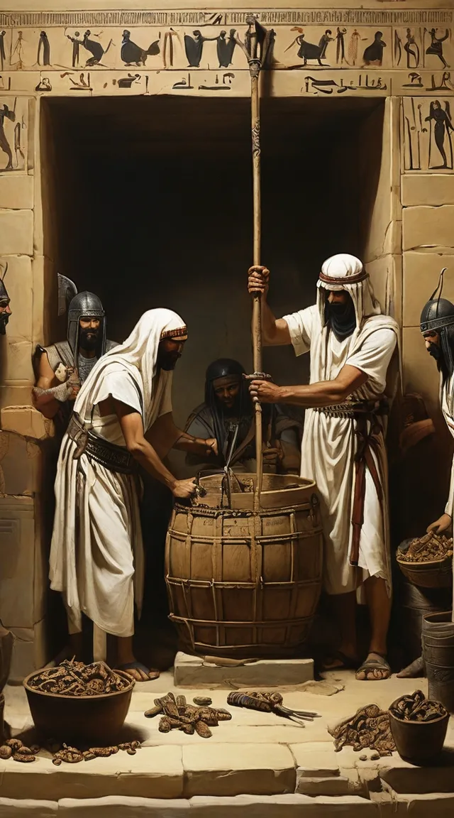 a group of men standing next to each other in front of a basket