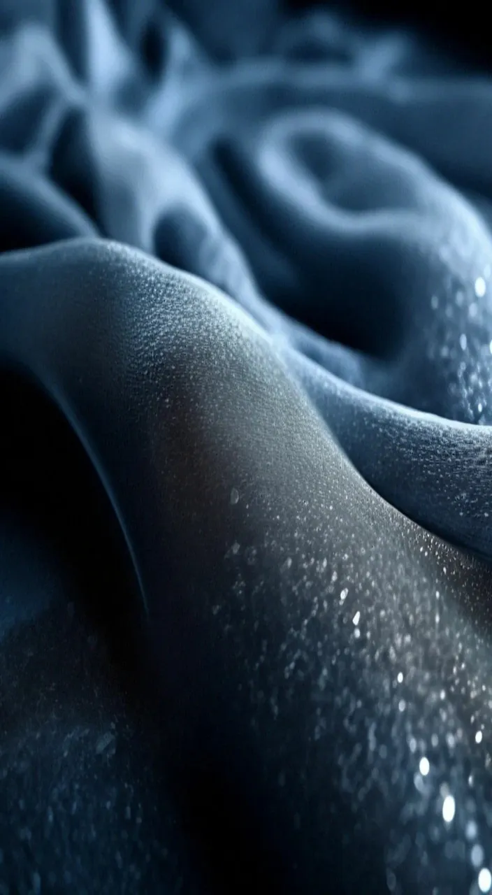 a close up of a bed with water droplets on it