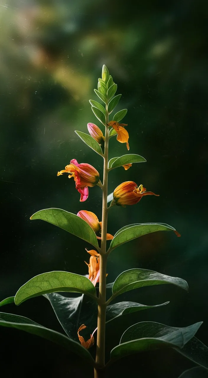 The seedling continues to grow and flourish, its leaves unfurling and petals blossoming into vibrant colors, a testament to its resilience and determination.