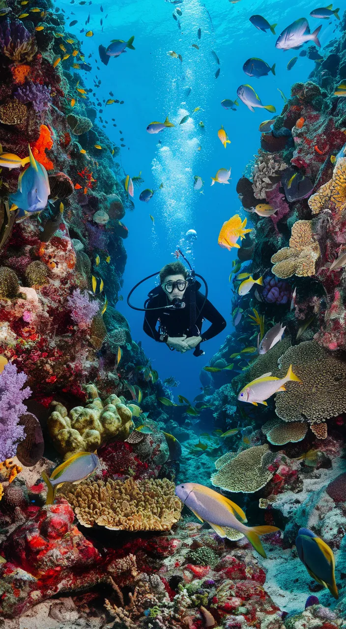 a person in a scuba suit is swimming in the ocean