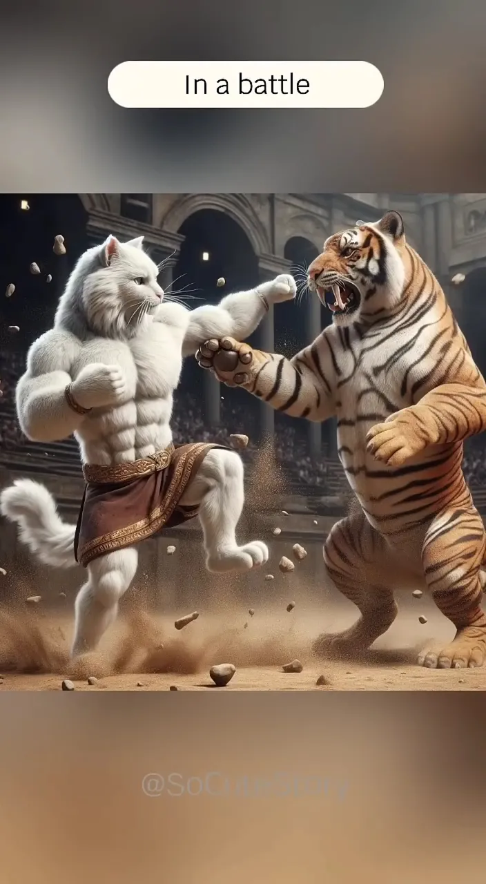 a picture of two tigers fighting each other