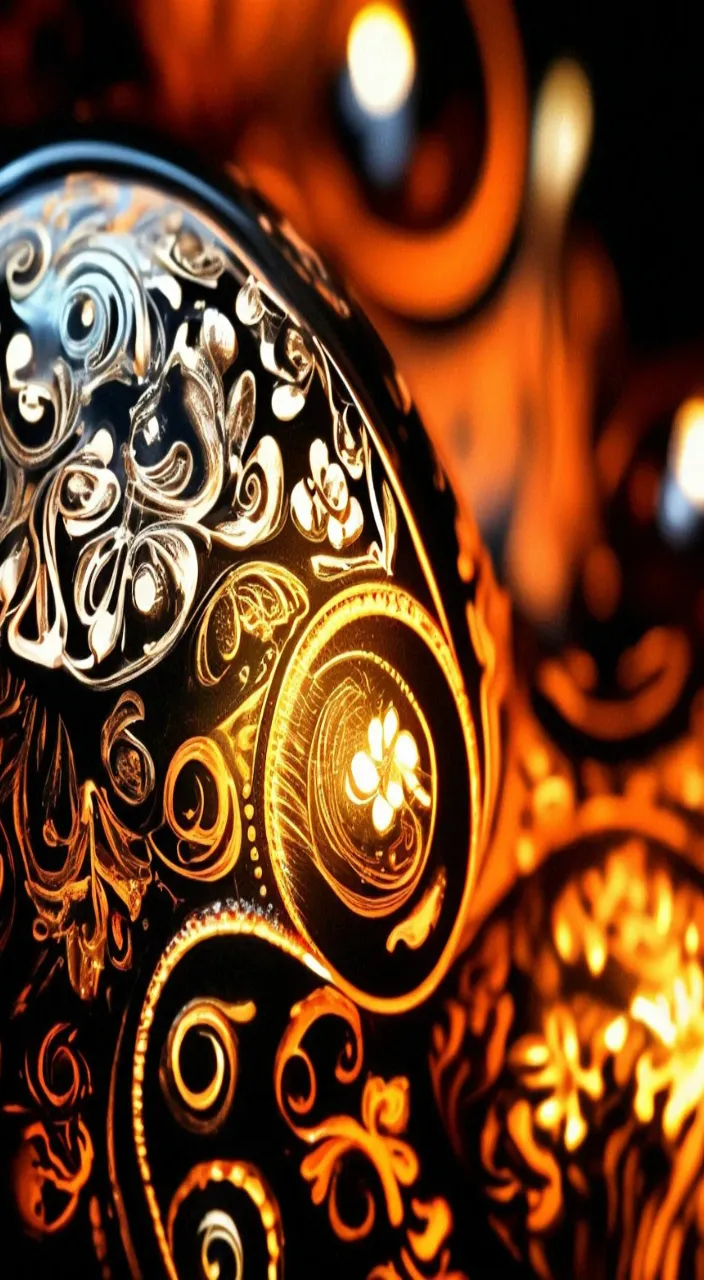 a close up of a decorative object on a table