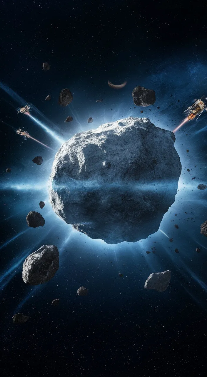 an artist's rendering of a collision between a rock and a star