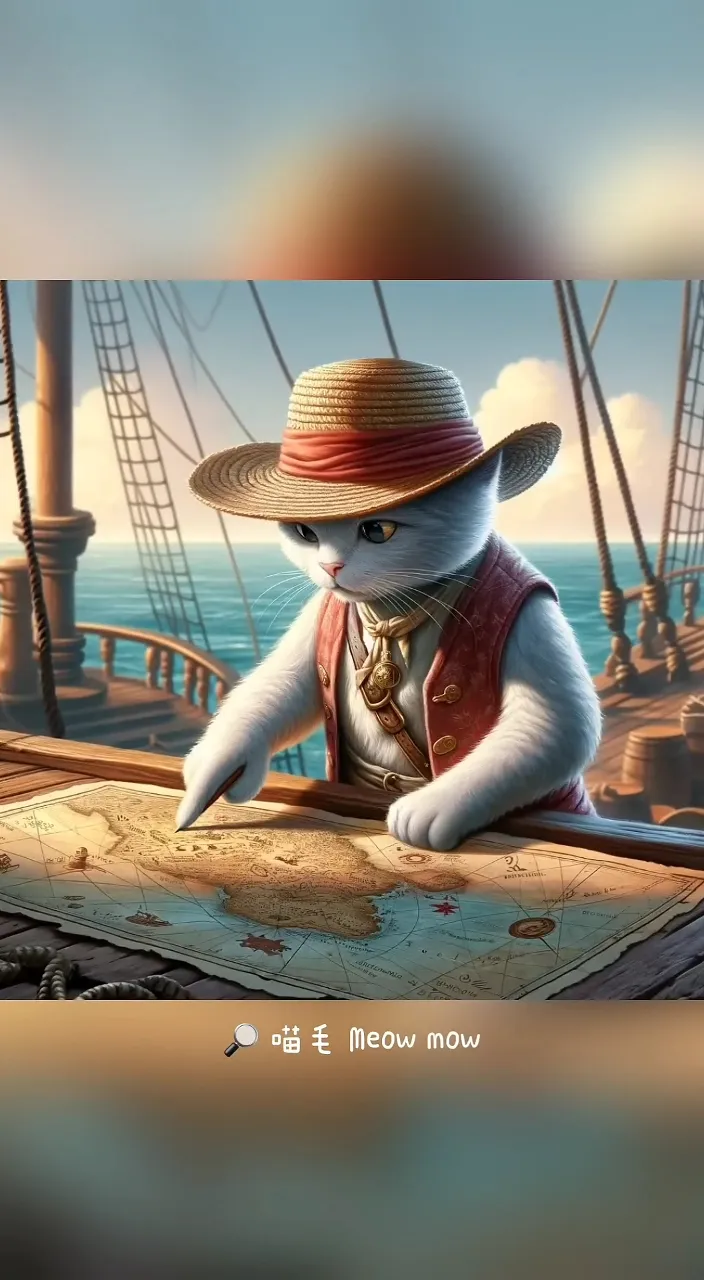 a cat in a hat is sitting on a boat