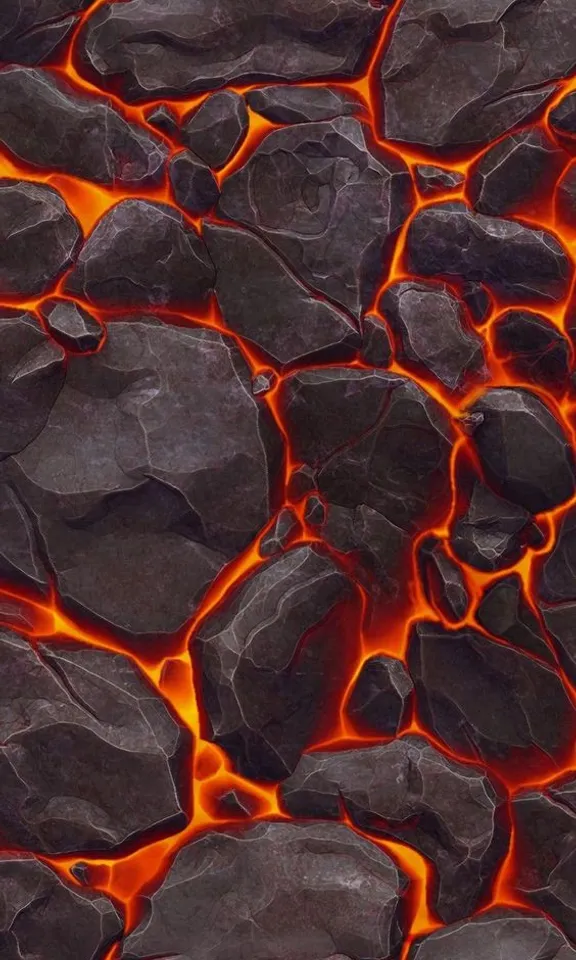 a close up of a lava rock formation