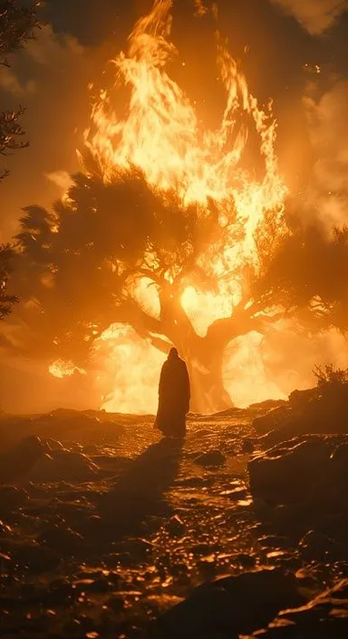 a person standing in front of a large tree