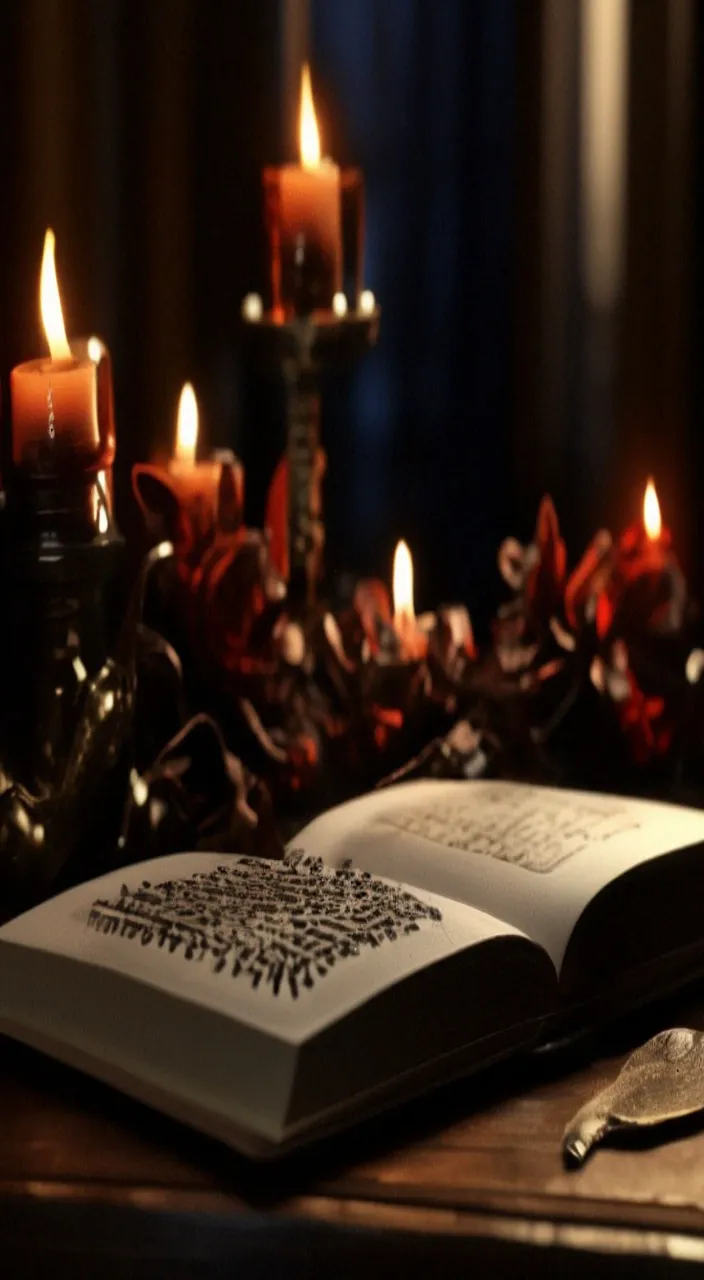 an open book sitting on top of a wooden table